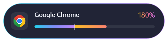 The on-screen volume overlay